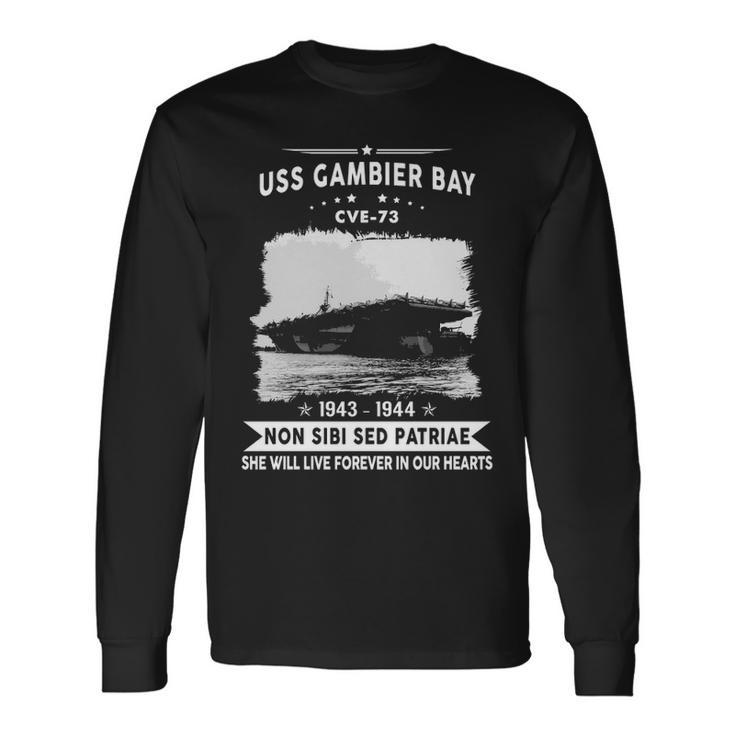 Uss Gambier Bay Cve V2 Long Sleeve T-Shirt