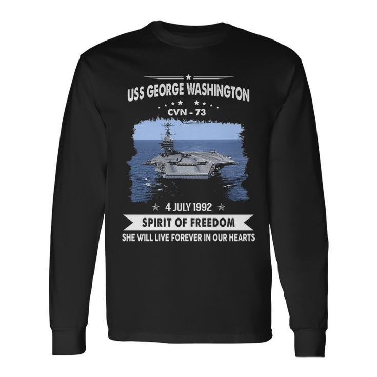 Uss George Washington Cvn V3 Long Sleeve T-Shirt