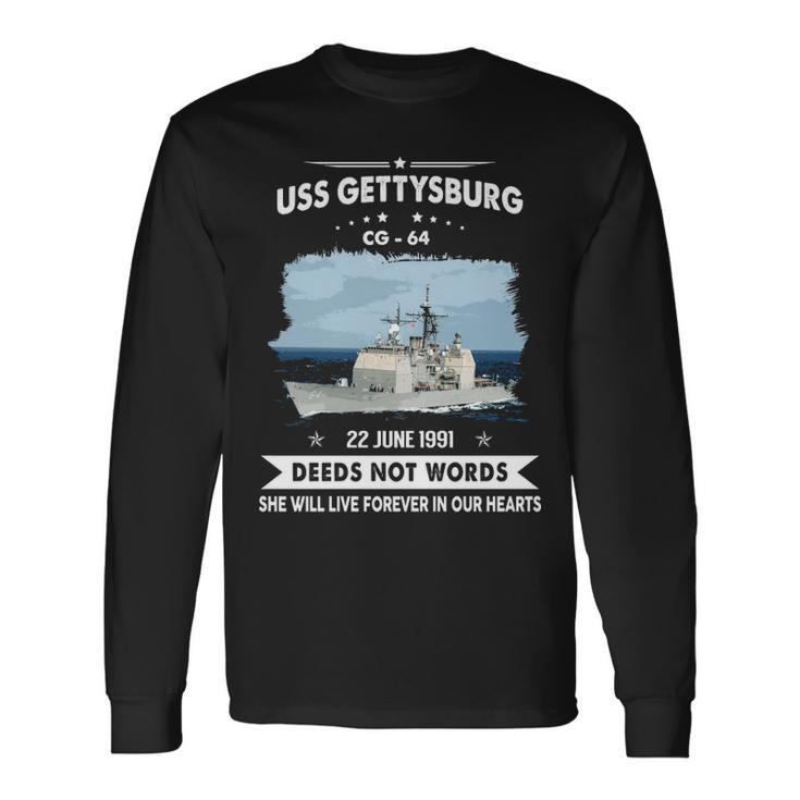 Uss Gettysburg Cg V2 Long Sleeve T-Shirt