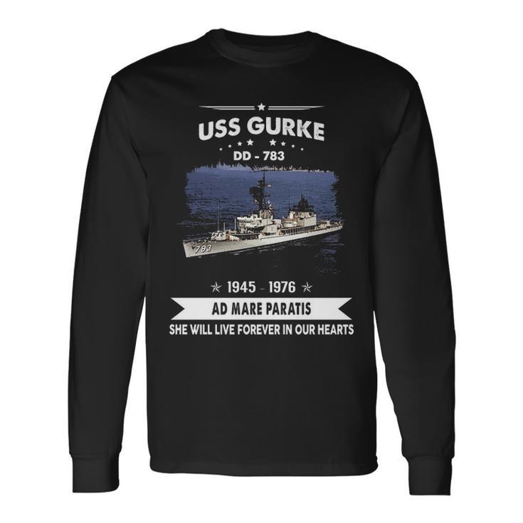 Uss Gurke Dd V2 Long Sleeve T-Shirt