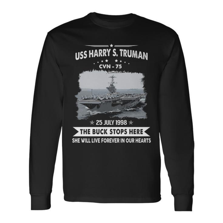 Uss Harry S Truman Cvn V2 Long Sleeve T-Shirt