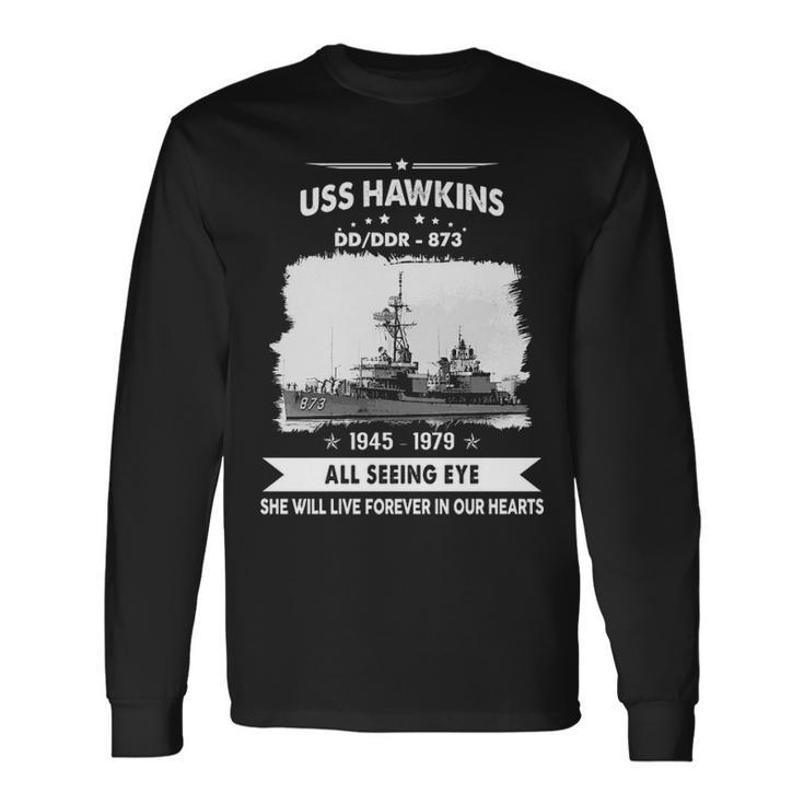 Uss Hawkins Dd 873 Ddr Long Sleeve T-Shirt