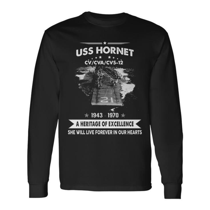 Uss Hornet Cv V4 Long Sleeve T-Shirt