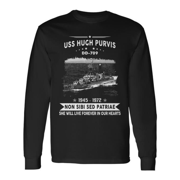Uss Hugh Purvis Dd Long Sleeve T-Shirt