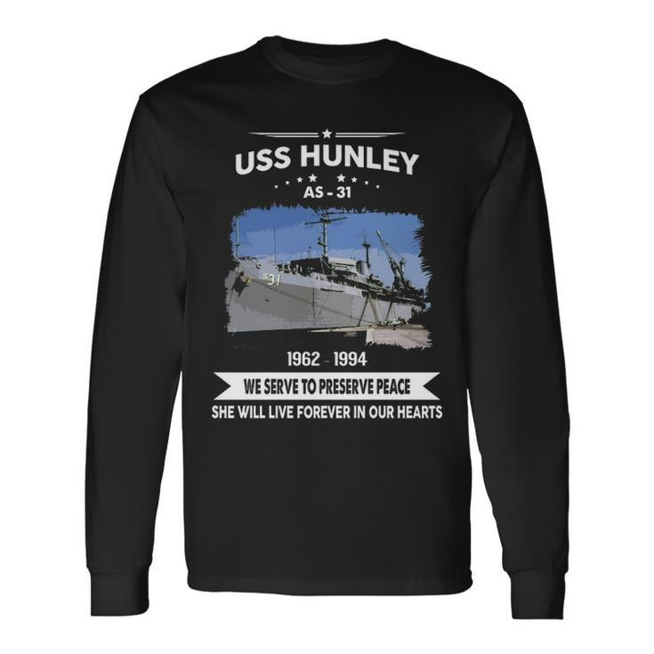 Uss Hunley As Long Sleeve T-Shirt