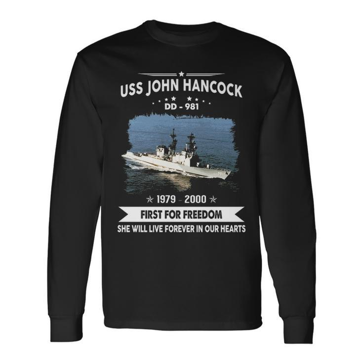 Uss John Hancock Dd Long Sleeve T-Shirt Gifts ideas