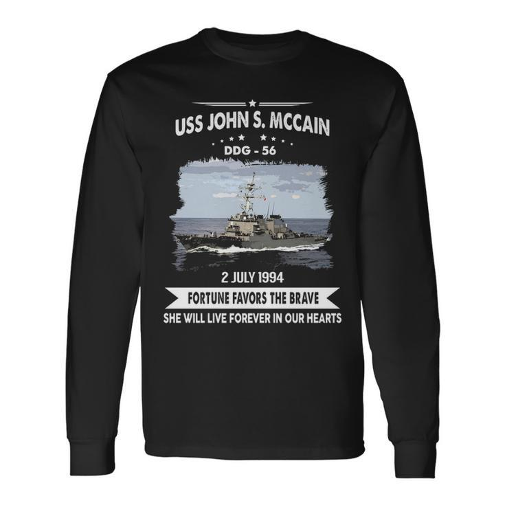 Uss John S Mccain Ddg V2 Long Sleeve T-Shirt