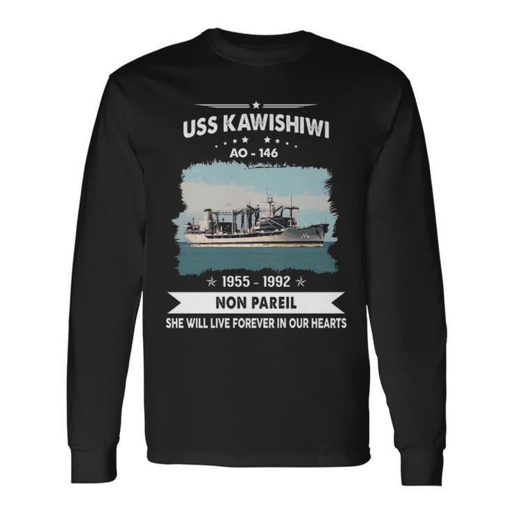 Uss Kawishiwi Ao 146 Ao Long Sleeve T-Shirt