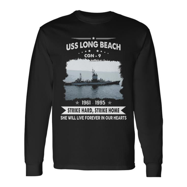 Uss Long Beach Cgn Long Sleeve T-Shirt