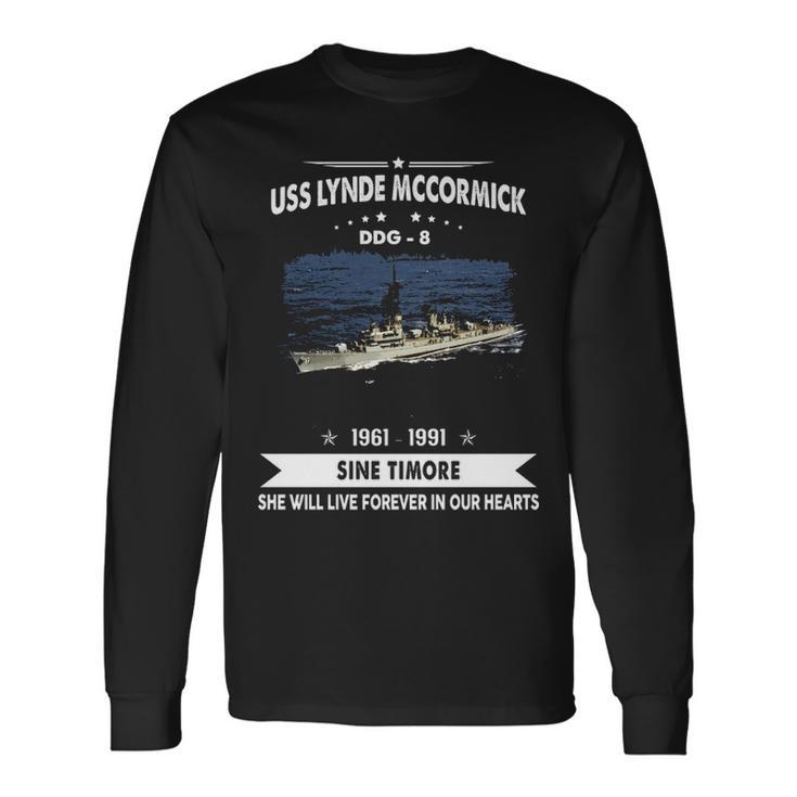 Uss Lynde Mccormick Ddg V2 Long Sleeve T-Shirt