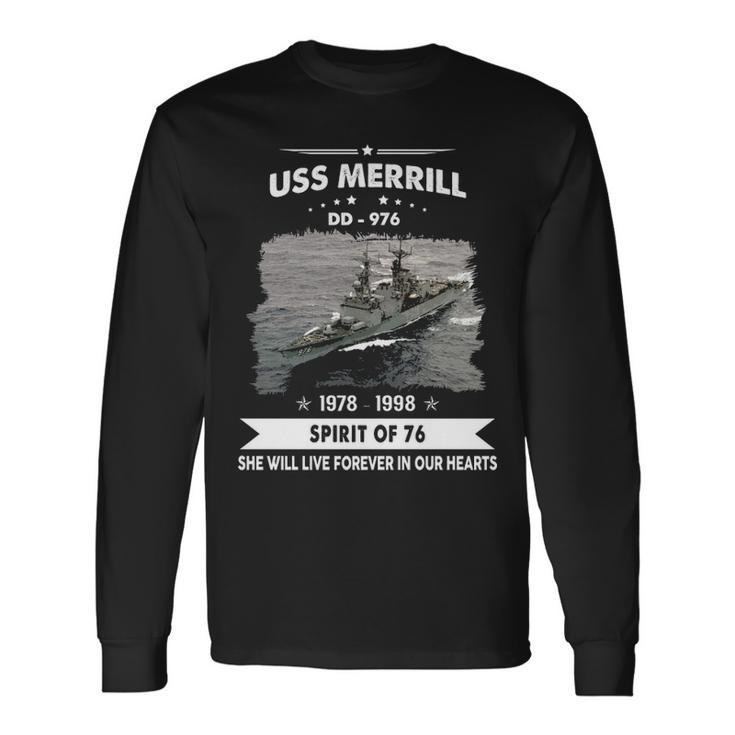 Uss Merrill Dd 976 Dd Long Sleeve T-Shirt Gifts ideas