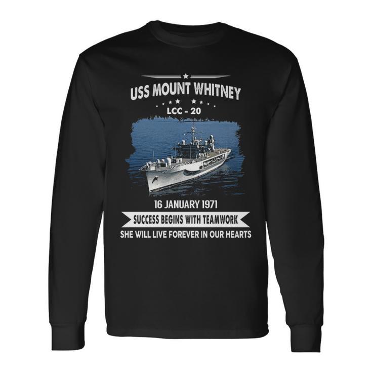 Uss Mount Whitney Lcc V3 Long Sleeve T-Shirt