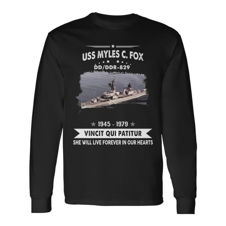 Uss Myles C Fox Dd Long Sleeve T-Shirt