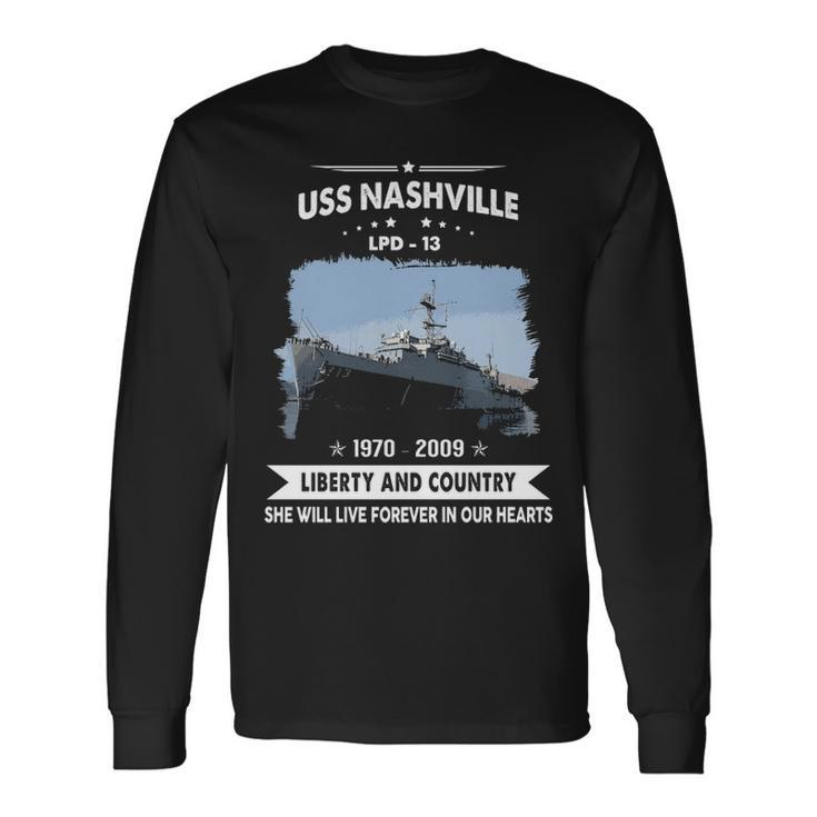 Uss Nashville Lpd Long Sleeve T-Shirt