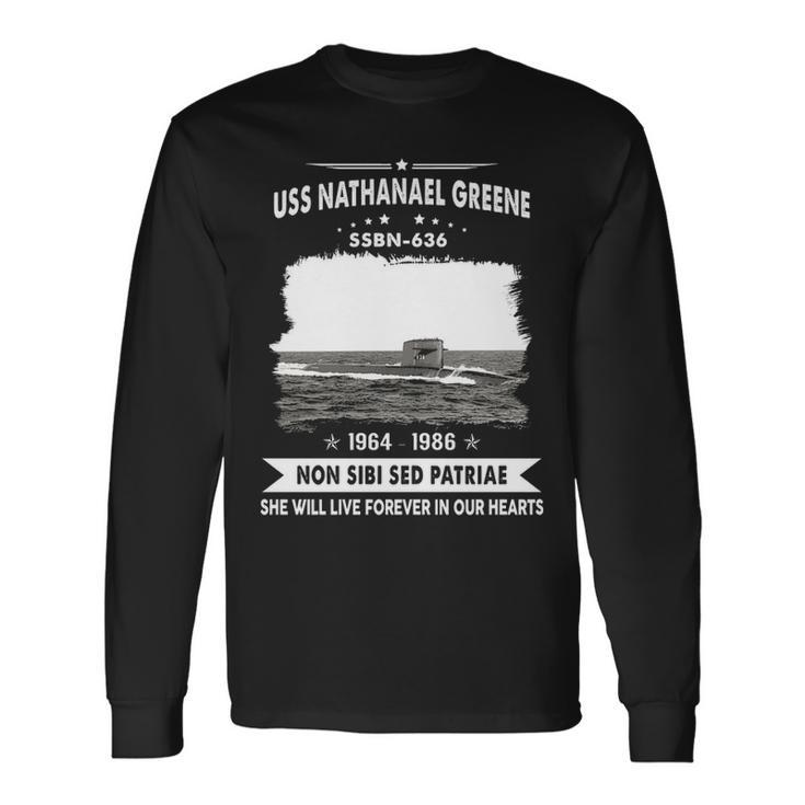 Uss Nathanael Greene Ssbn Long Sleeve T-Shirt Gifts ideas