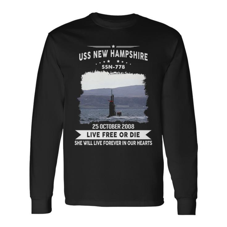 Uss New Hampshire Ssn Long Sleeve T-Shirt Gifts ideas