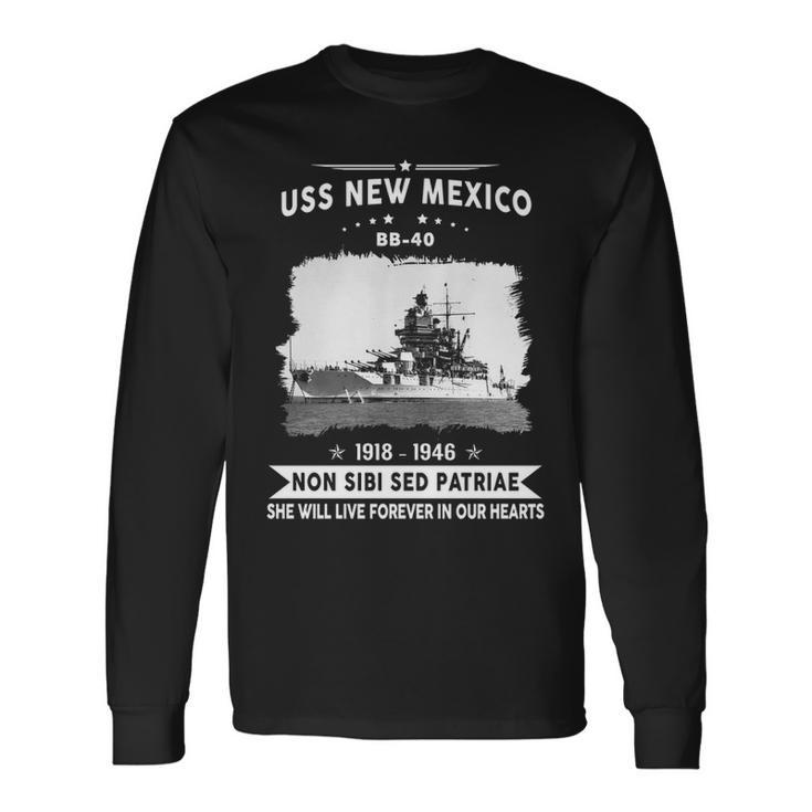 Uss New Mexico Bb Long Sleeve T-Shirt