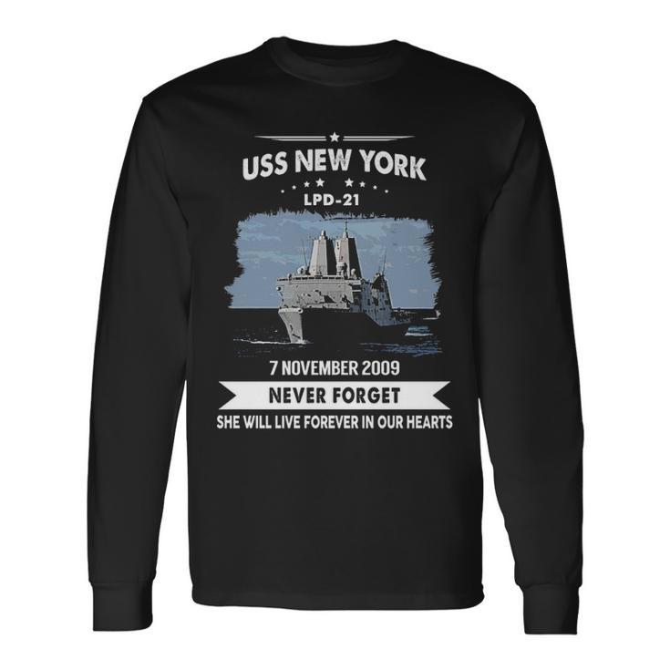 Uss New York Lpd Long Sleeve T-Shirt