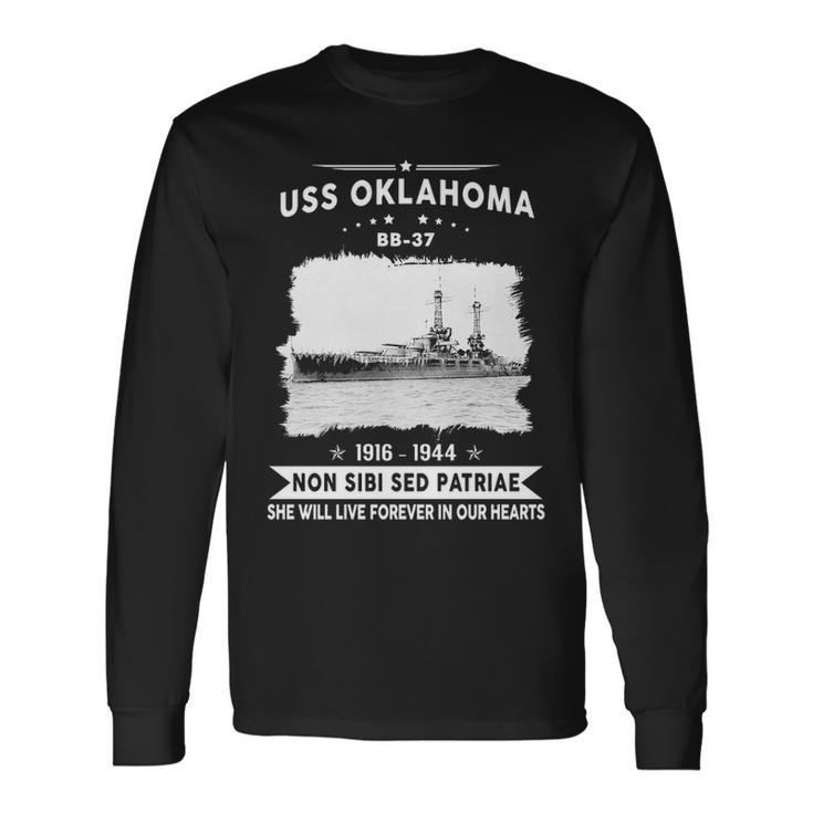 Uss Oklahoma Bb Long Sleeve T-Shirt