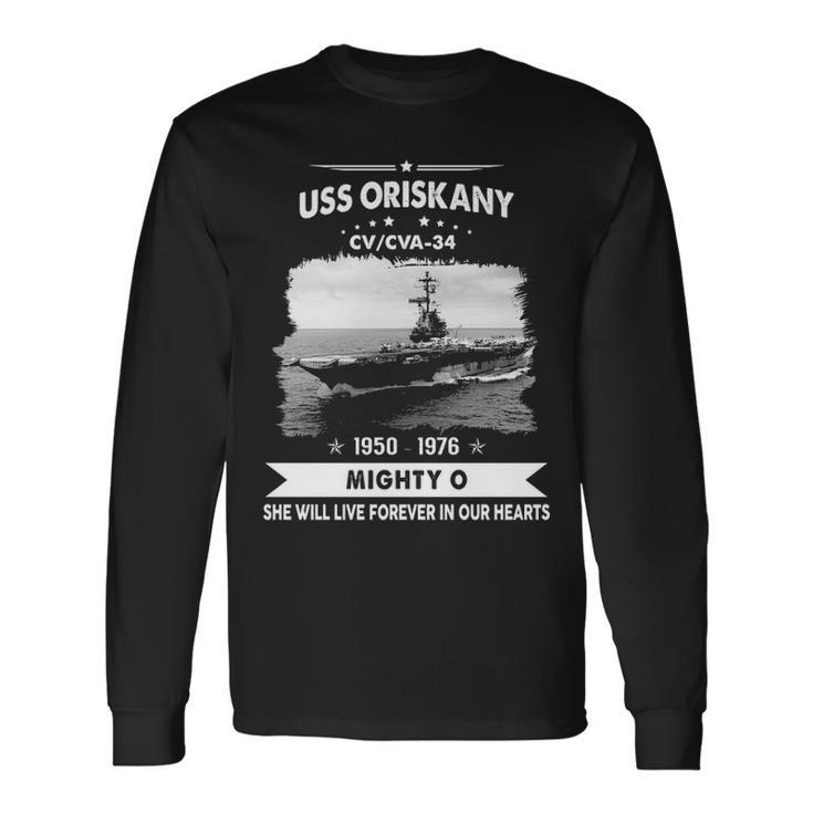 Uss Oriskany Cv 34 Cva V2 Long Sleeve T-Shirt