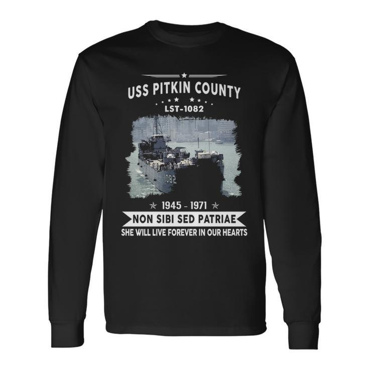 Uss Pitkin County Lst Long Sleeve T-Shirt