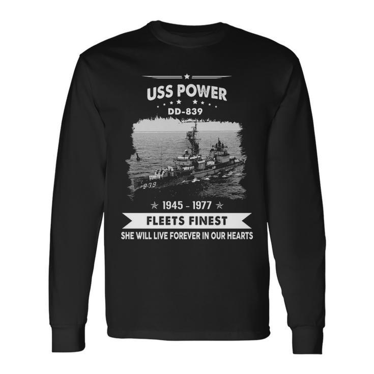 Uss Power Dd Long Sleeve T-Shirt Gifts ideas