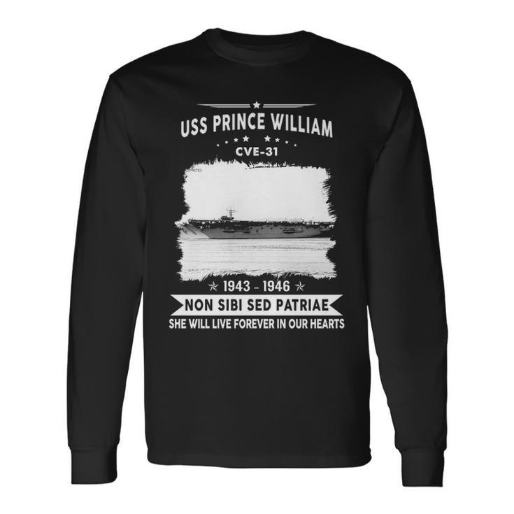 Uss Prince William Cve Long Sleeve T-Shirt
