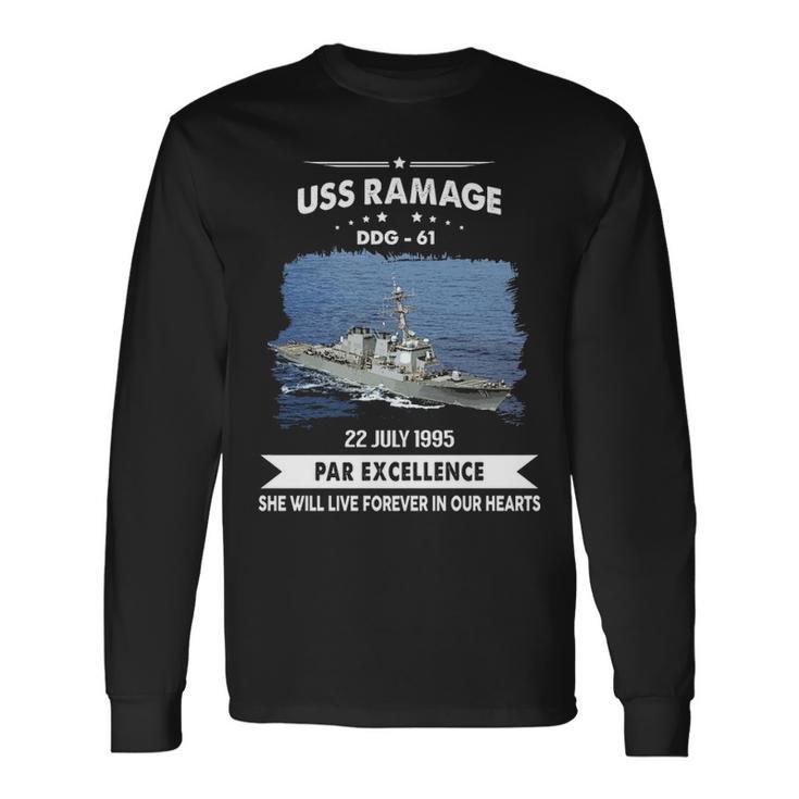 Uss Ramage Ddg V2 Long Sleeve T-Shirt