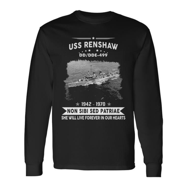 Uss Renshaw Dd Long Sleeve T-Shirt Gifts ideas