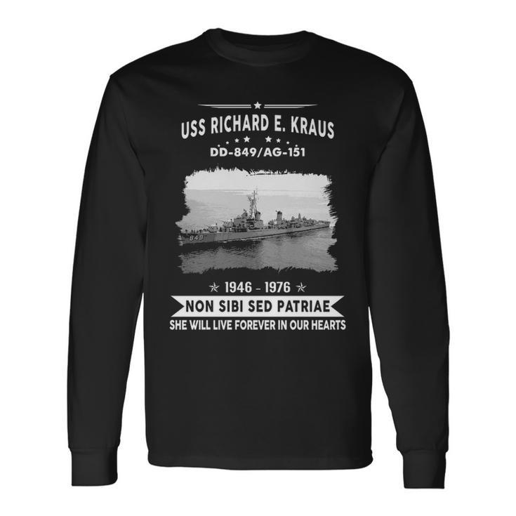 Uss Richard E Kraus Dd Long Sleeve T-Shirt