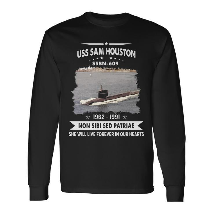 Uss Sam Houston Ssbn V2 Long Sleeve T-Shirt