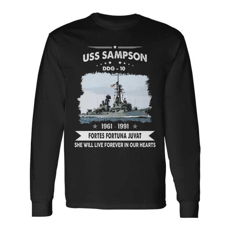 Uss Sampson Ddg Long Sleeve T-Shirt