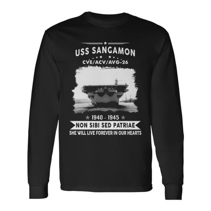 Uss Sangamon Cve Long Sleeve T-Shirt