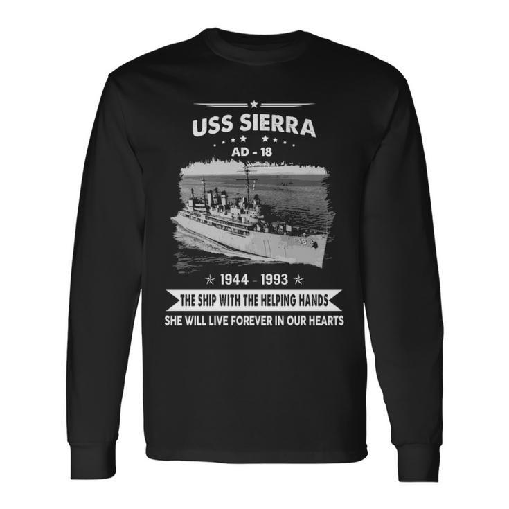 Uss Sierra Ad V2 Long Sleeve T-Shirt
