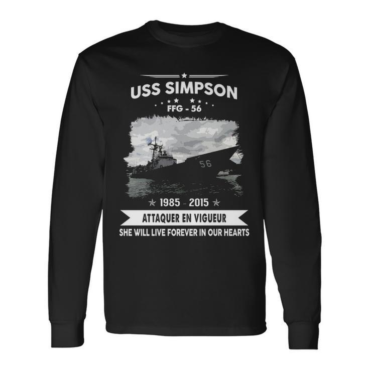 Uss Simpson Ffg Long Sleeve T-Shirt