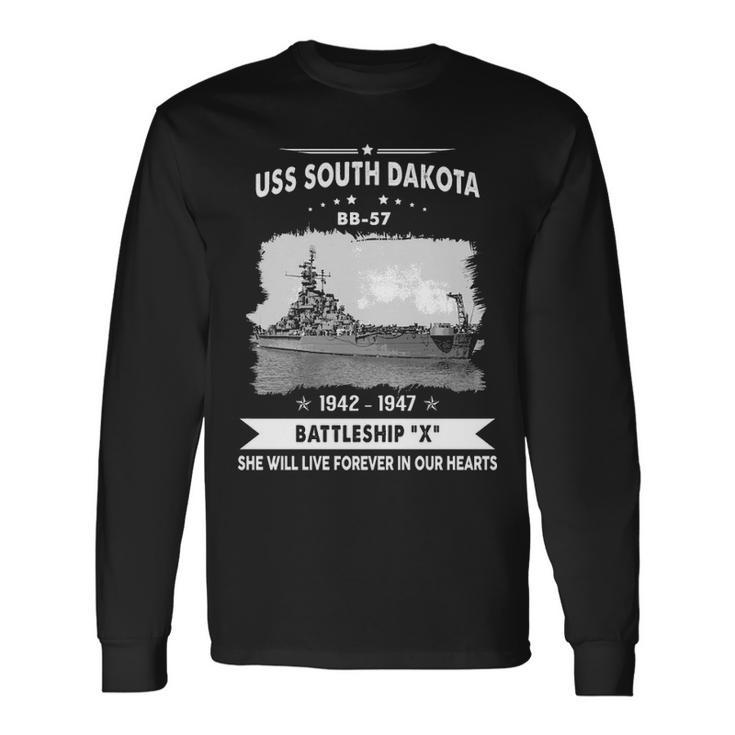 Uss South Dakota Bb Long Sleeve T-Shirt Gifts ideas