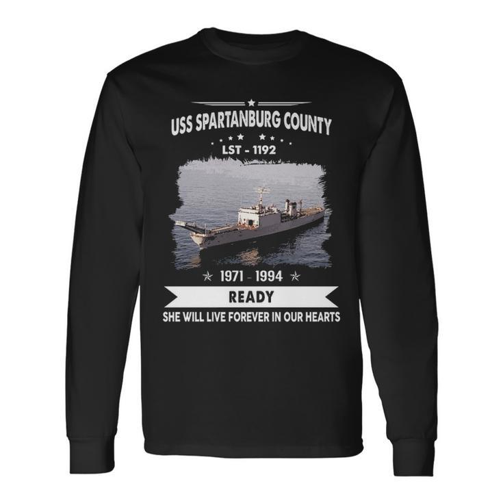 Uss Spartanburg County Lst V2 Long Sleeve T-Shirt