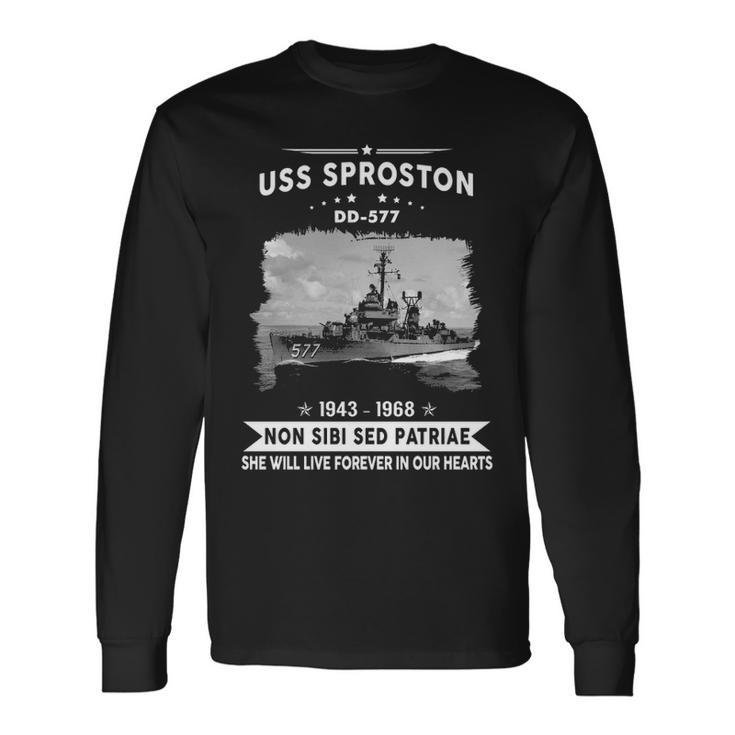 Uss Sproston Dd Long Sleeve T-Shirt Gifts ideas