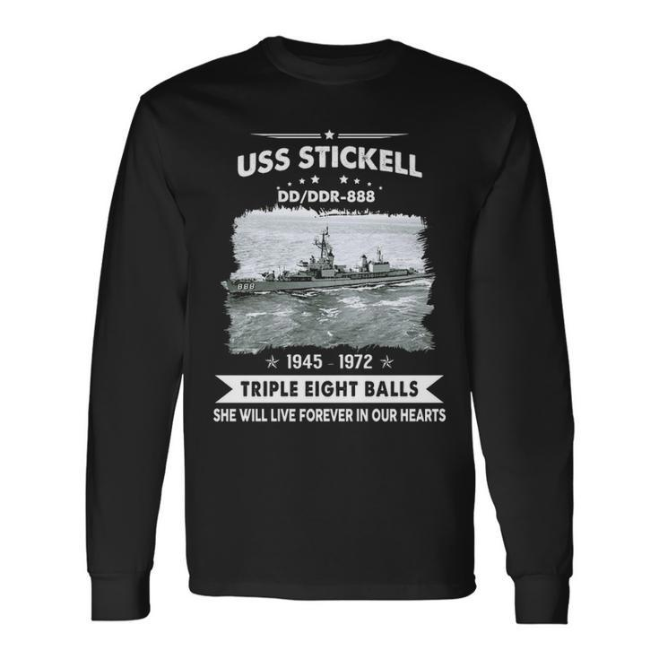 Uss Stickell Ddr 888 Dd Long Sleeve T-Shirt