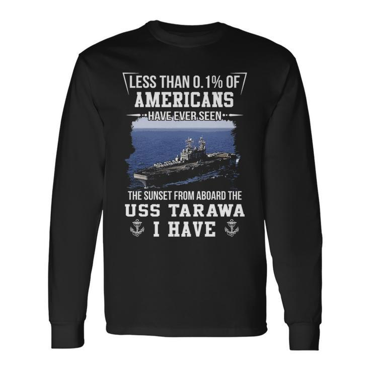 Uss Tarawa Lha 1 Sunset Long Sleeve T-Shirt