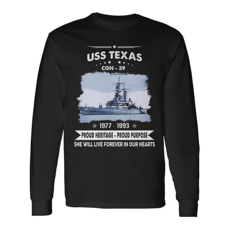 Uss Texas Cgn Long Sleeve T-Shirt Gifts ideas