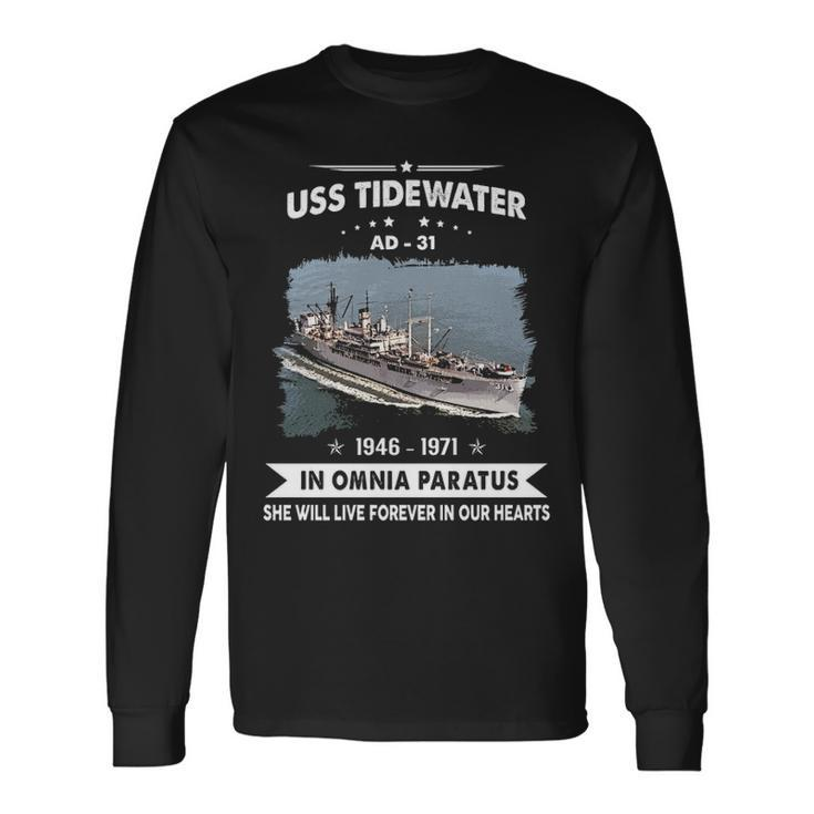 Uss Tidewater Ad Long Sleeve T-Shirt