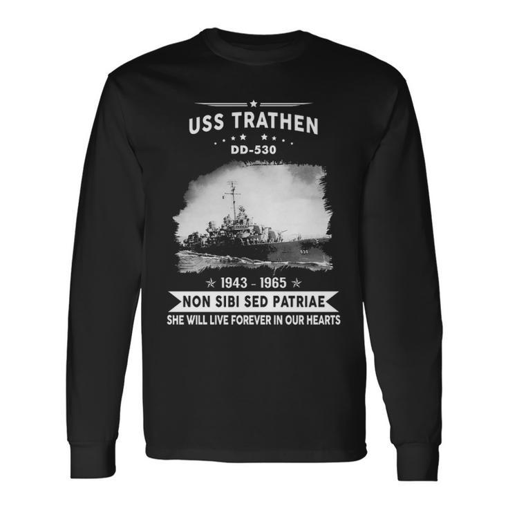 Uss Trathen Dd V2 Long Sleeve T-Shirt