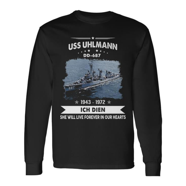 Uss Uhlmann Dd Long Sleeve T-Shirt