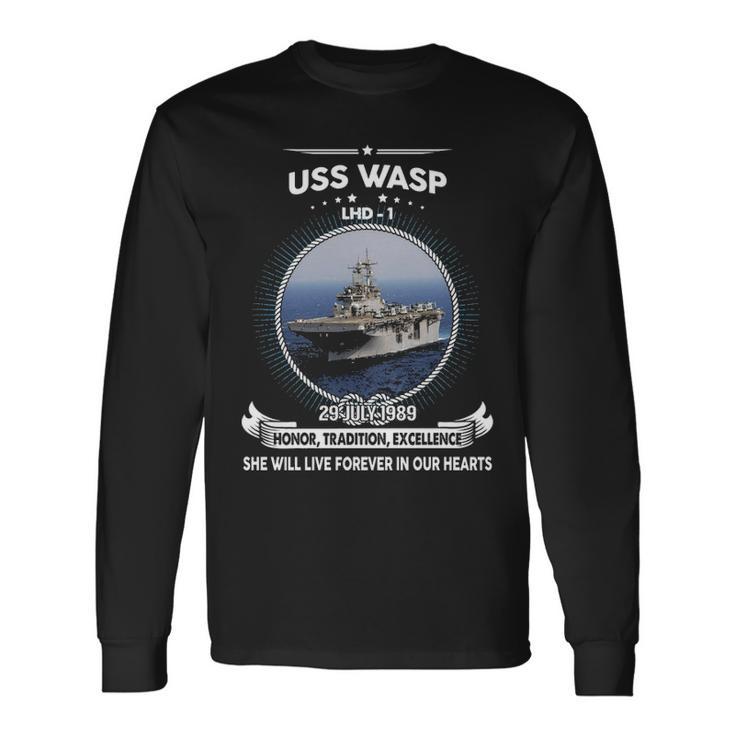 Uss Wasp Lhd V2 Long Sleeve T-Shirt