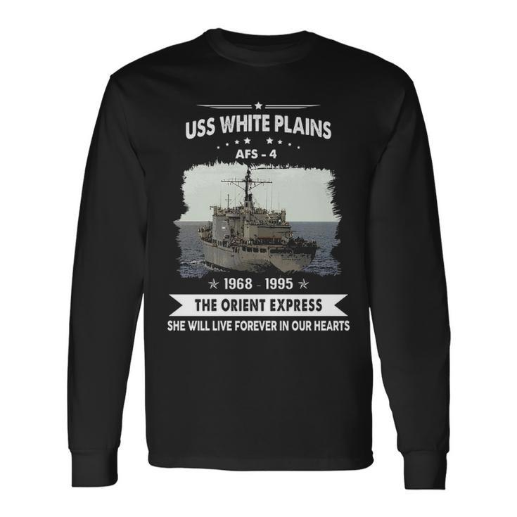 Uss White Plains Afs Long Sleeve T-Shirt