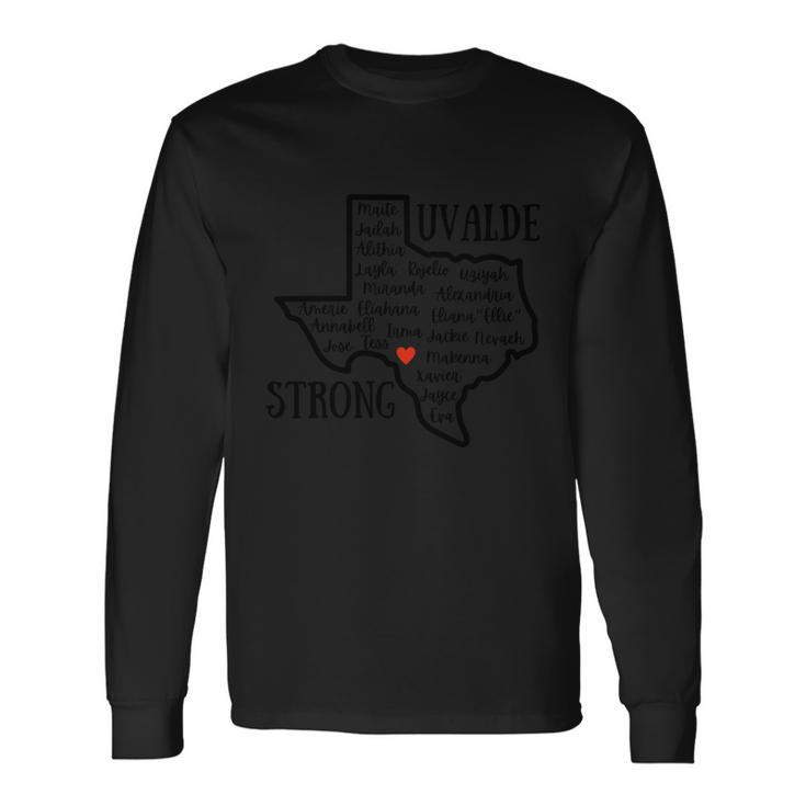 Uvalde Strong Remember The Victims Long Sleeve T-Shirt Gifts ideas