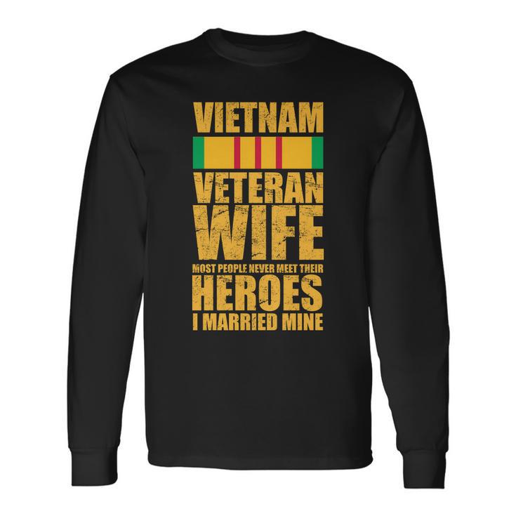 Vietnam Veteran Wife Tshirt Long Sleeve T-Shirt