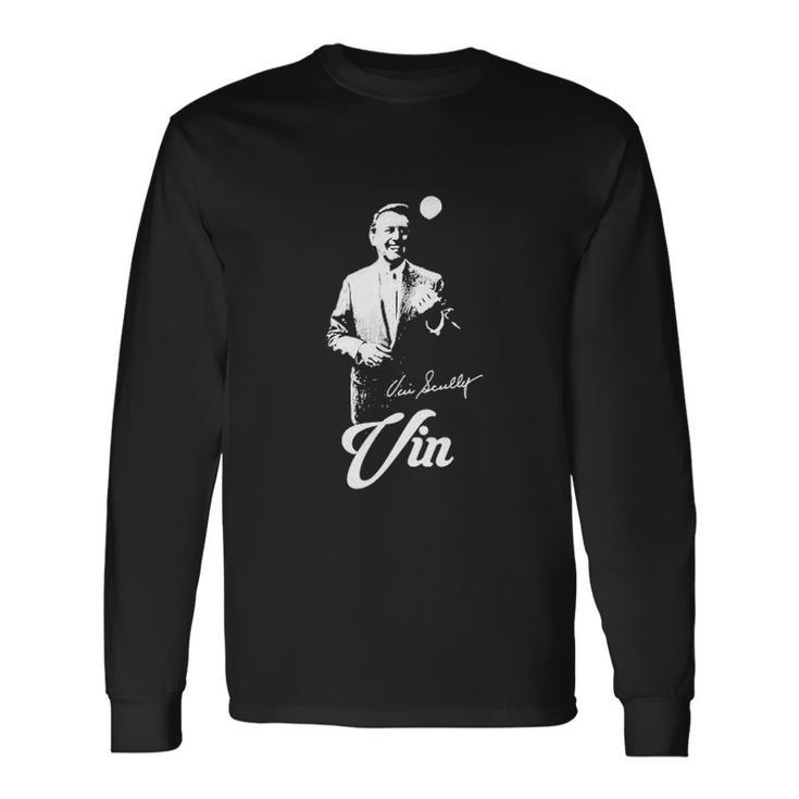 Vin Scully RIP Signature Pride Long Sleeve T-Shirt