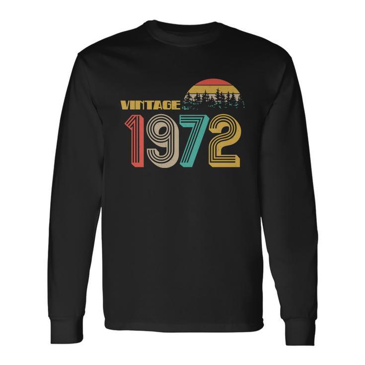 Vintage 1972 Sun Wilderness 50Th Birthday Long Sleeve T-Shirt